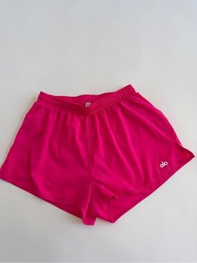 Alo Yoga Stride Short Neon Pink Running High Rise M